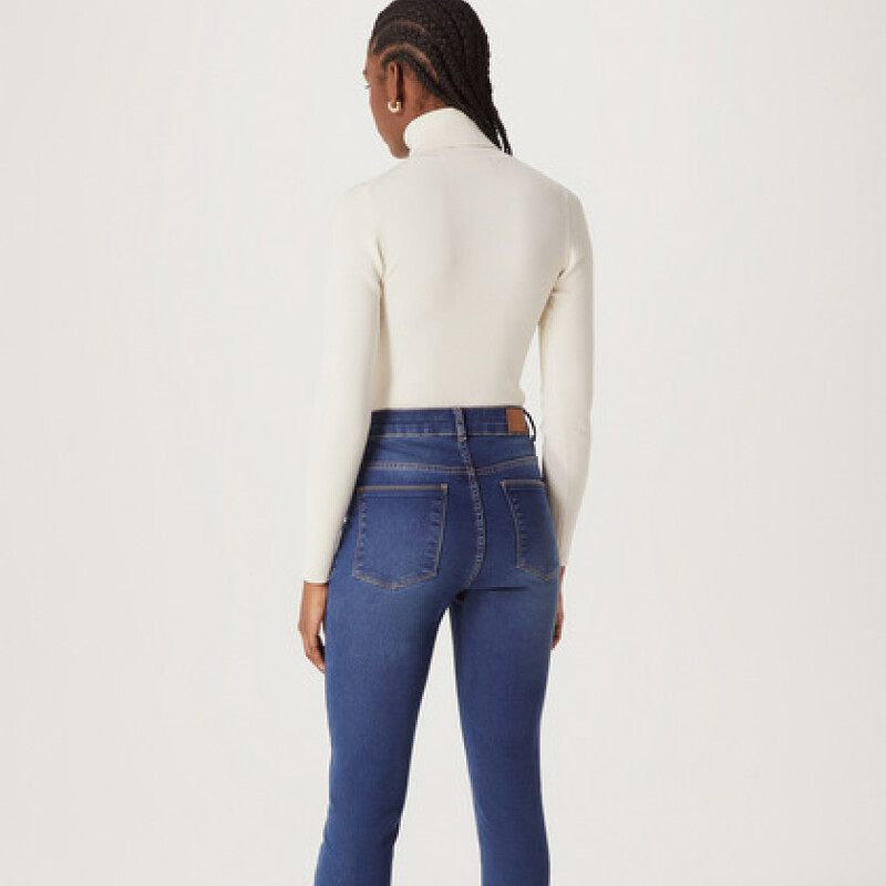 CALCA SUPER SKINNY FEM AZUL CARIBE/CHUMBO/BLANCO