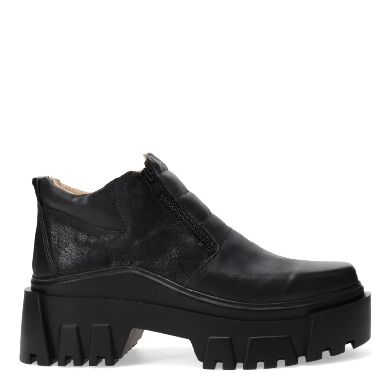 Zapatos de Mujer Miss Carol HAI de cuero con cierre lateral Negro