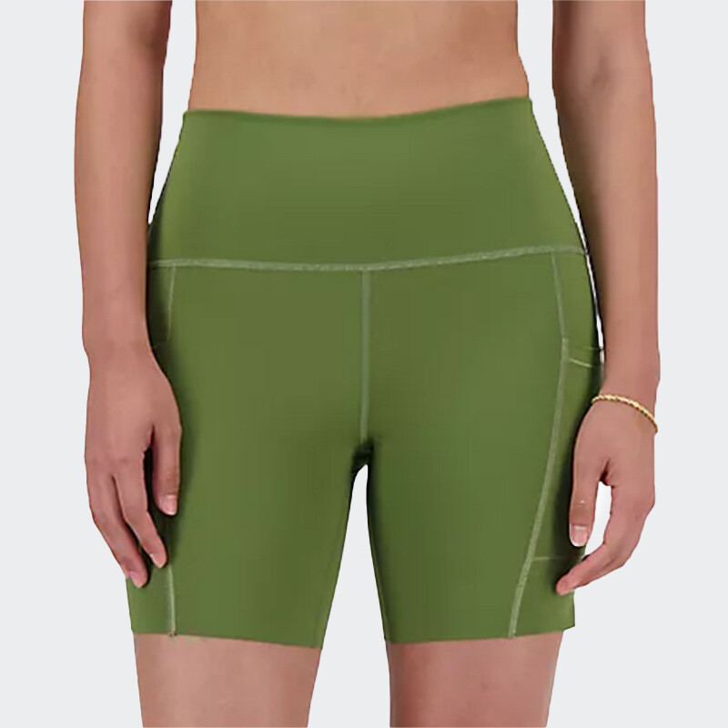 Calza Corta New Balance Athletics 6 INCH Verde