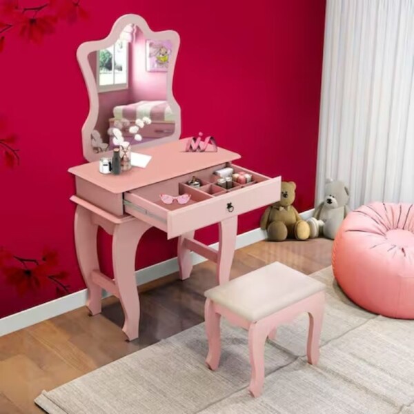 TOCADOR BABY LUXO - ROSA TOCADOR BABY LUXO - ROSA