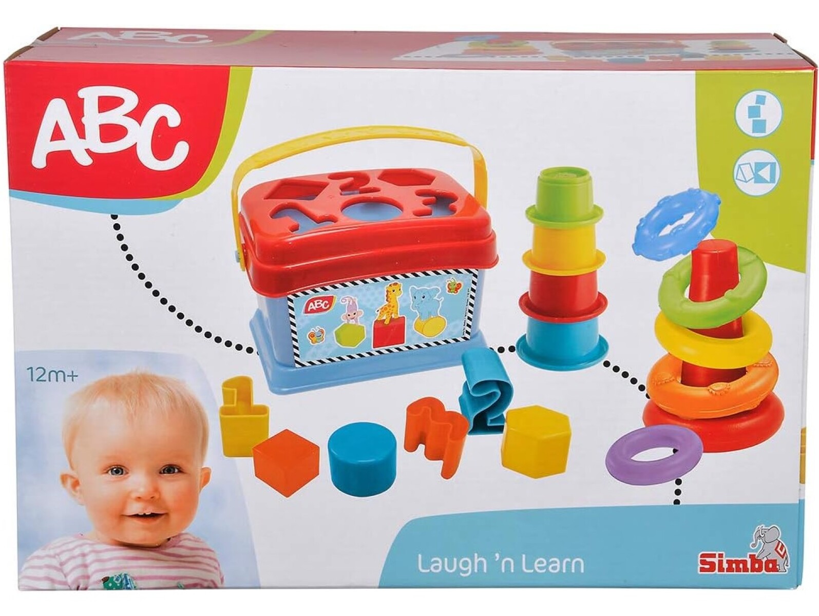 Simba Toys - Juego apilable para bebés ABC 