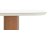 Mesa De Comedor Lintz - 184 - Linea Mónaco Blanco/Marrón