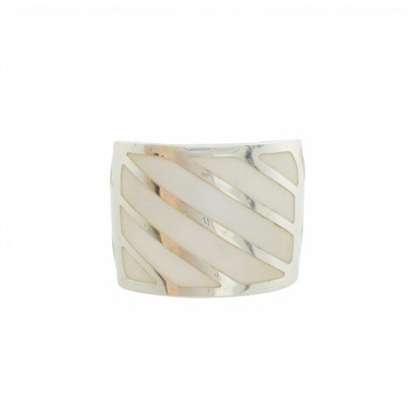 Anillo Rectangulo-Plata 925-Piedra Nacar-AN3390 conpiedra