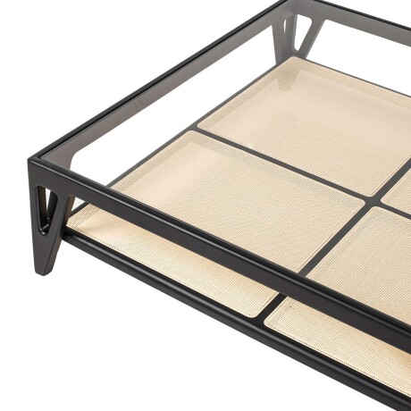 MESA RATONA MADERA-Y-VIDRIO NEGRO ROSA