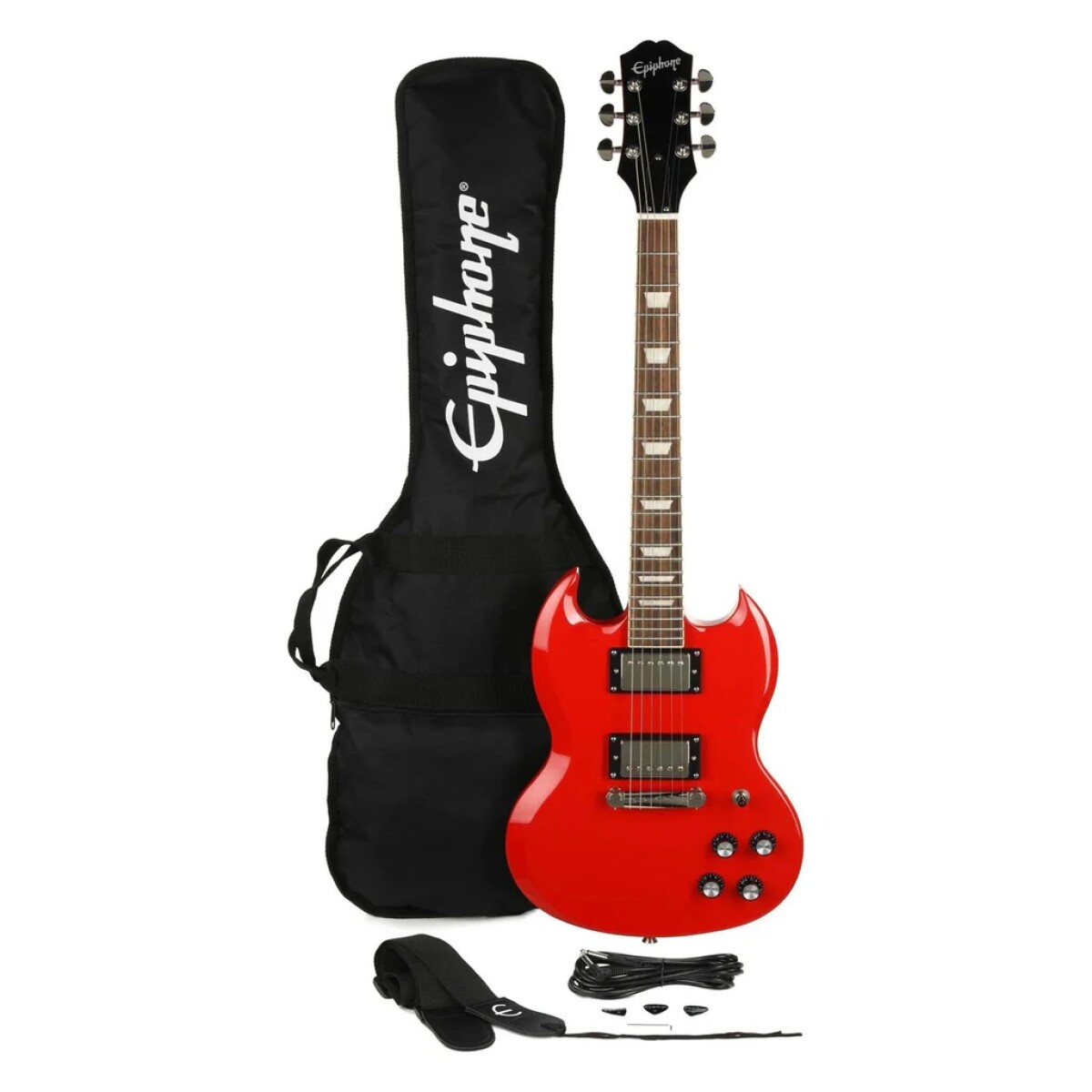 GUITARRA ELECTRICA EPIPHONE POWER PLAYERS SG LAVA RED 