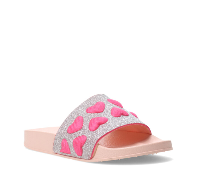 Sandalia BRUI con corazones Pink