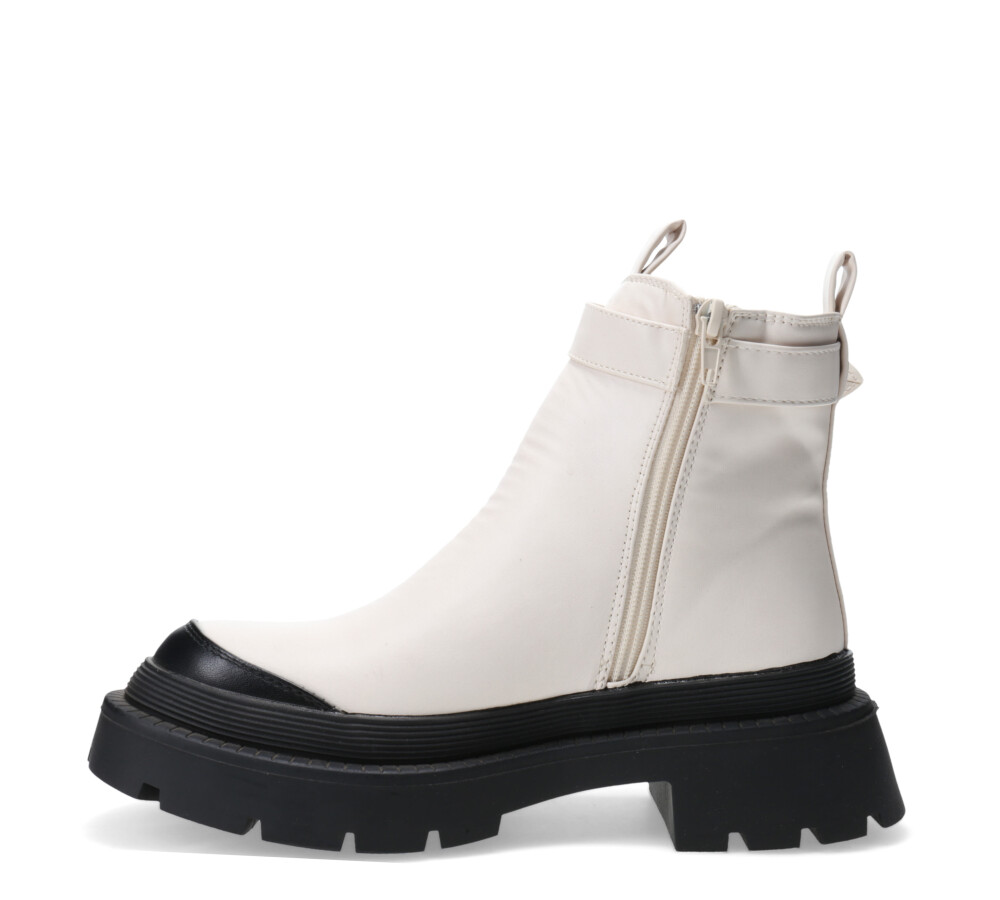 Bota chelsea CREW con tira y hebilla Off White