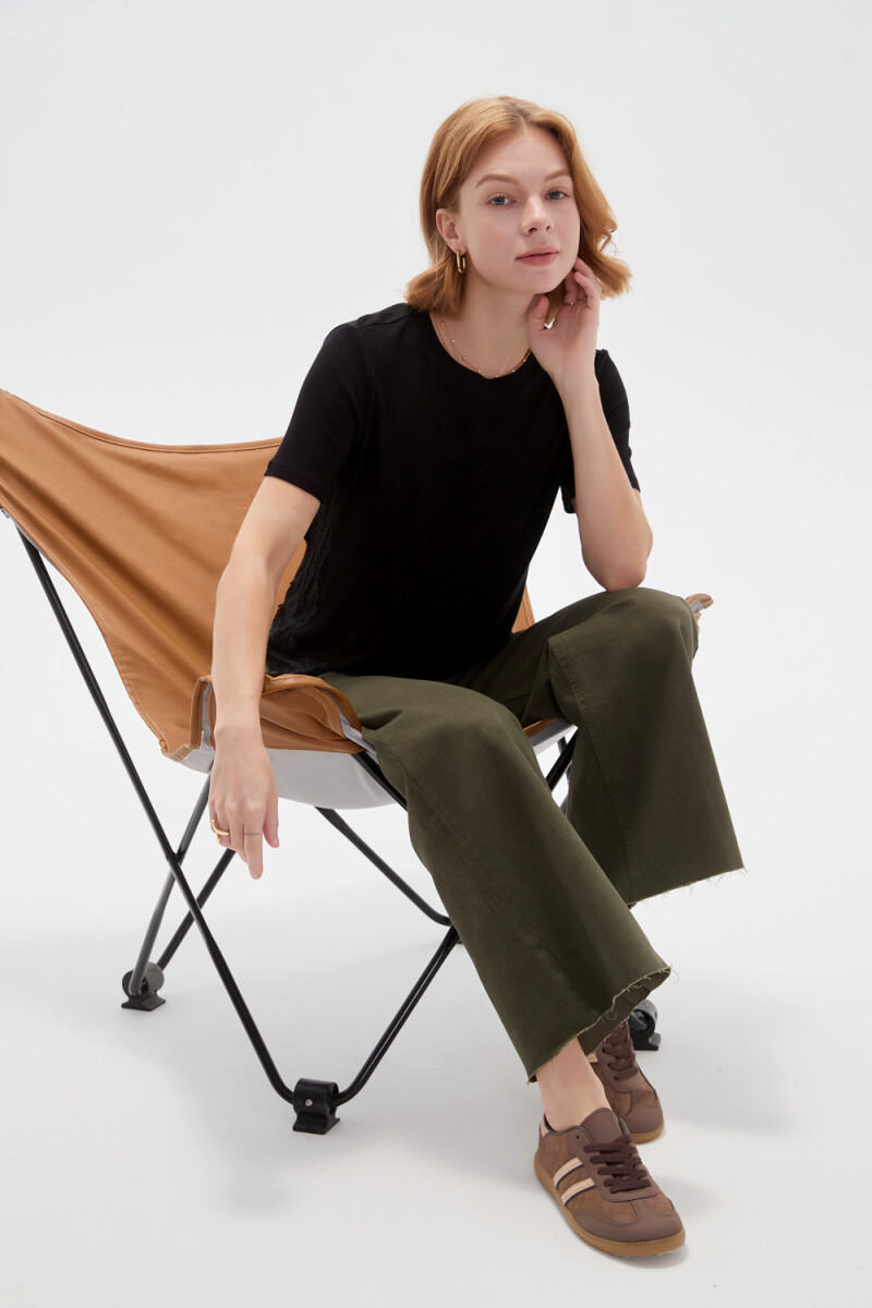 Pantalon Adeline - Verde Oliva Oscuro 