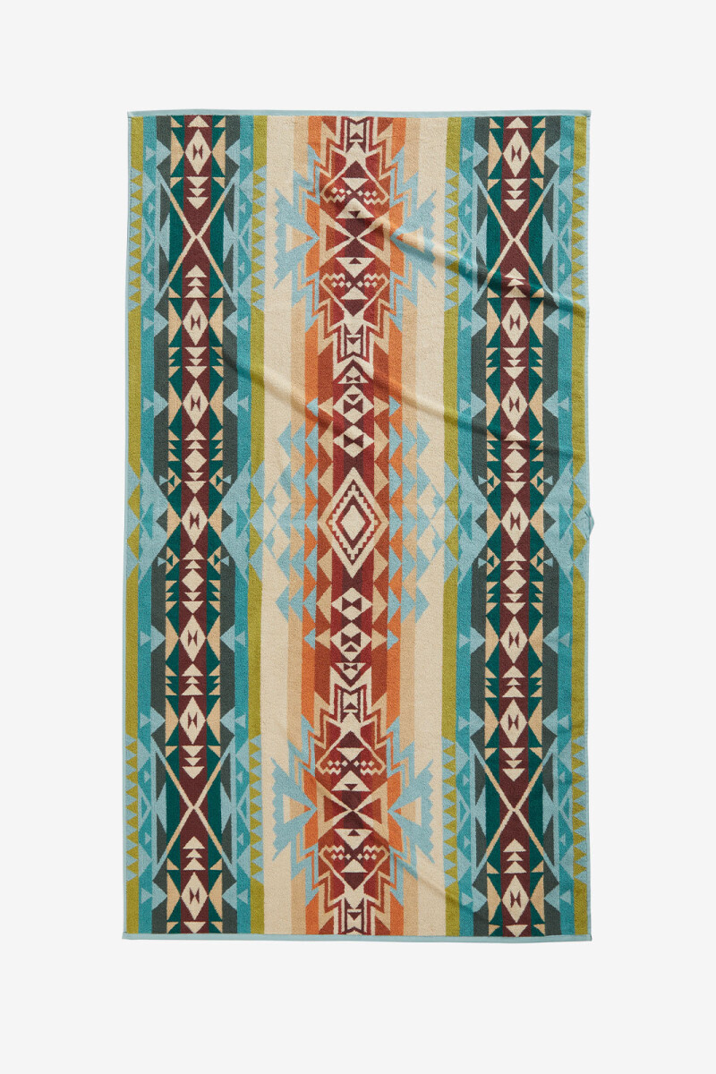 Toalla oversized Jacquard Celeste