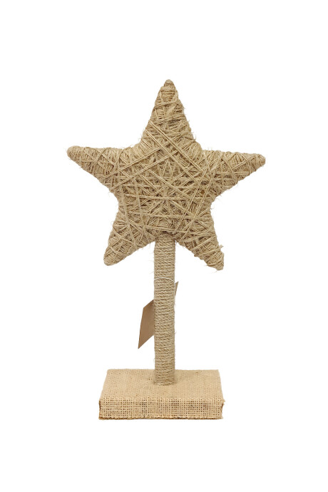 Deco Navidad Estrella Jute Color Unico