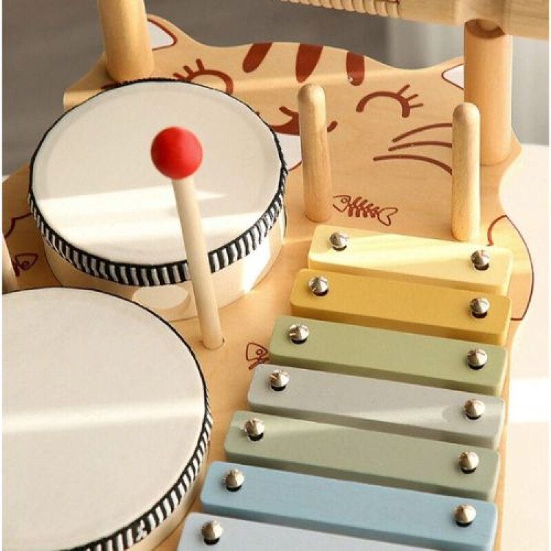 Juego didactico bateria en madera Juego Didactico Bateria En Madera