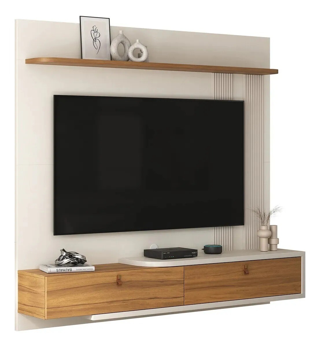 PANEL RACK FLOTANTE MODULAR PARA TV DE 65 PULGADAS 