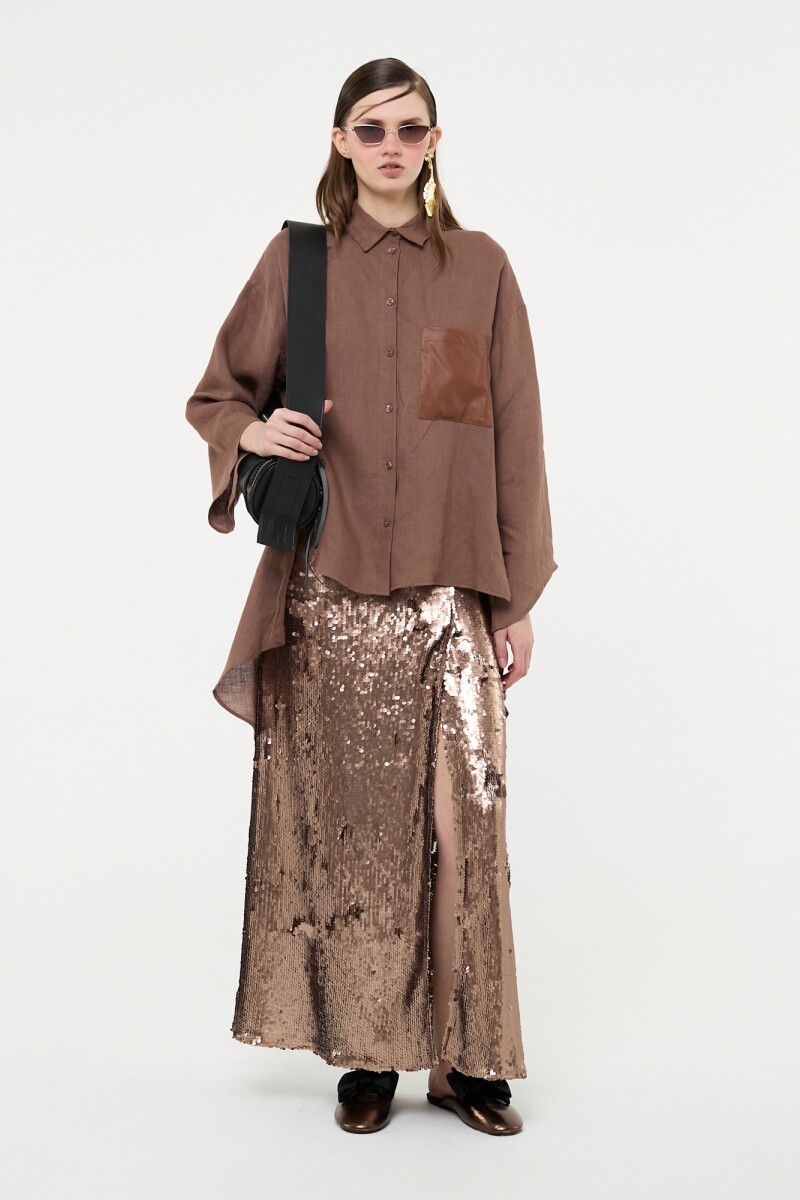 FALDA MAXI Oro