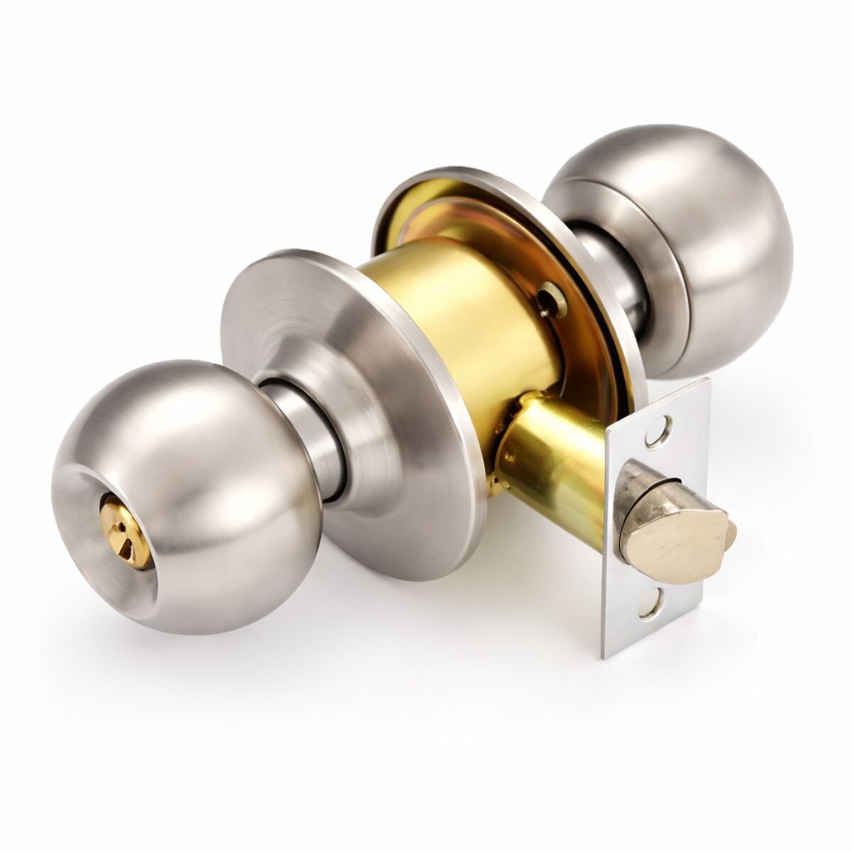 POMO DE PUERTA CON LLAVE REDONDO ET Pomo De Puerta Con Llave Redondo Et