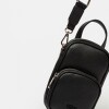 Porta Celular Baby Donna En Efecto Cuero Graneado Negro
