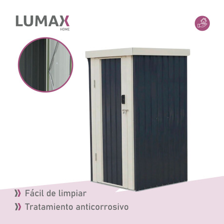 Caseta Galpon Jardin Lumax surrey Gris Oscuro 183x99x105 Caseta Galpon Jardin Lumax surrey Gris Oscuro 183x99x105