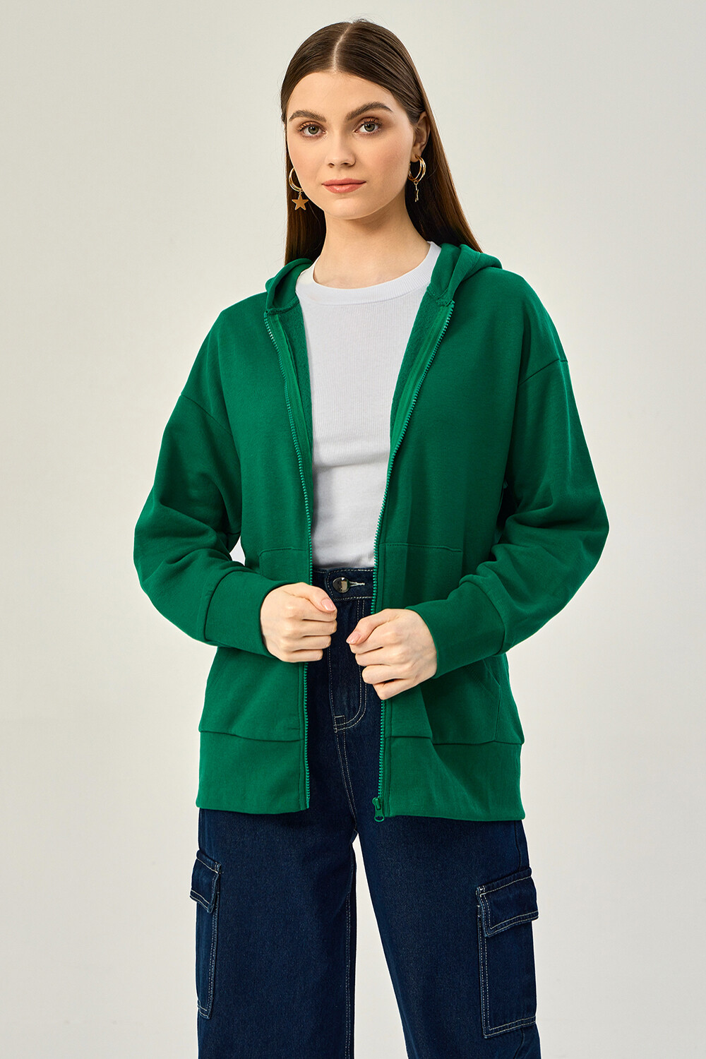 Campera Ezera Verde Oscuro