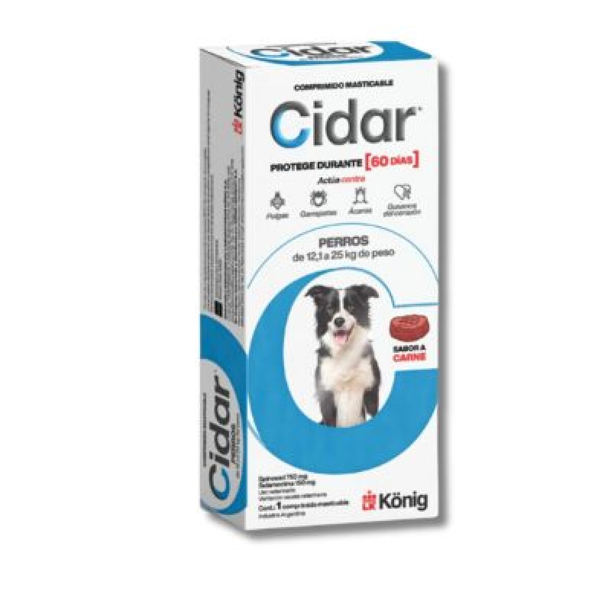 CIDAR PERROS 12,1 A 25 KG 