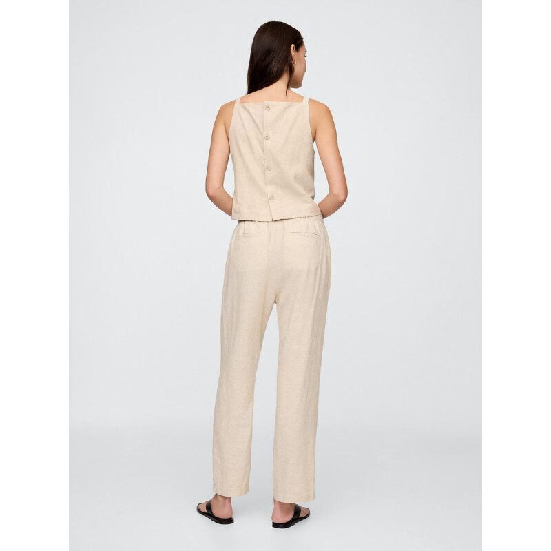 V-LINEN EASY PANT FLAX LINEN
