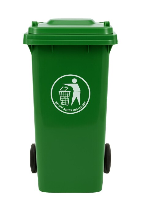 Contenedor De Residuos En Color Verde - 120 Litros Contenedor De Residuos En Color Verde - 120 Litros