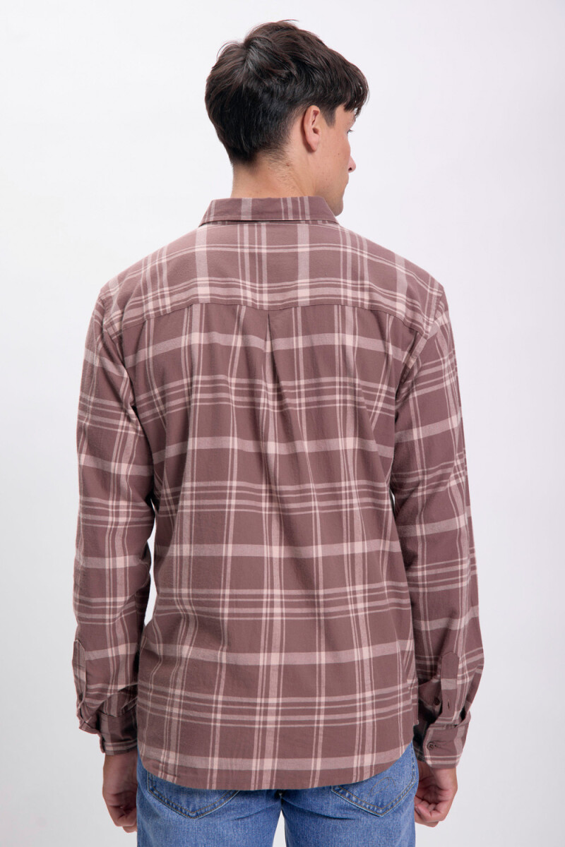 Camisa cuadros Marrón