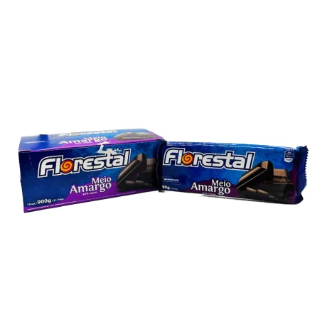Chocolate FLORESTAL Tableta 90grs Unidad Semi Amargo