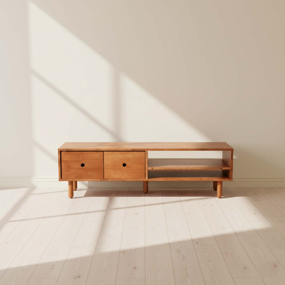 RACK DE LIVING PARA TV - MADERA MARRON MONTANA WALNUT 