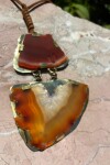 Cracked Necklace Caramel