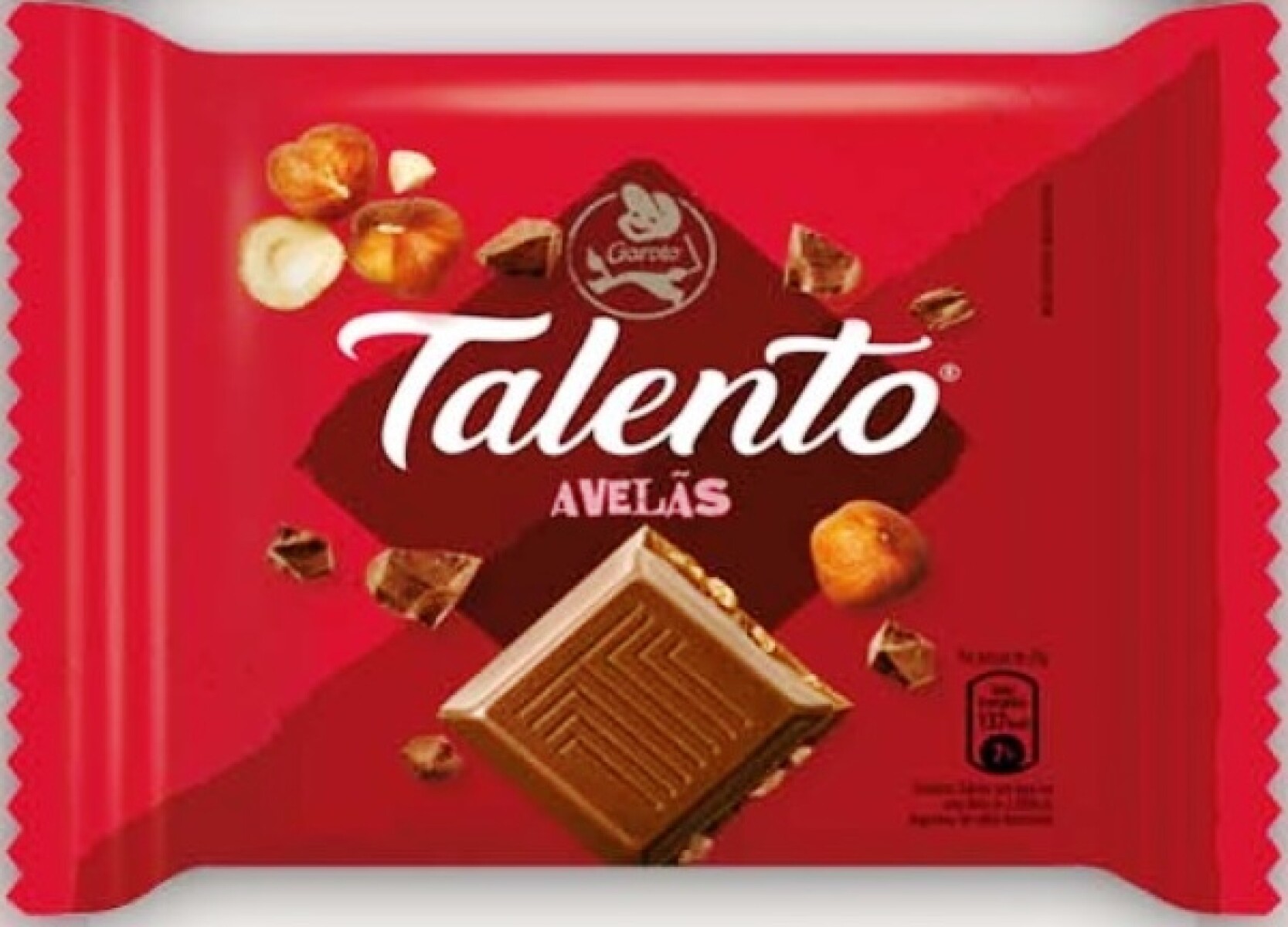 TABLETA CHOCOLATE TALENTO 85G C/AVELLANAS 