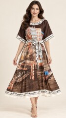 VESTIDO VENUS MARRÓN