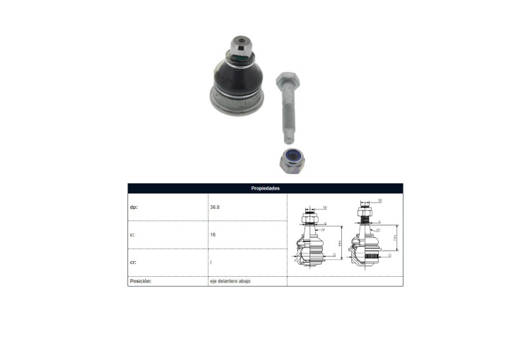 Rotula Del Citroen Ax/Saxo, Peug 106 86-25 Der/Izq Rotula Del Citroen Ax/Saxo, Peug 106 86-25 Der/Izq
