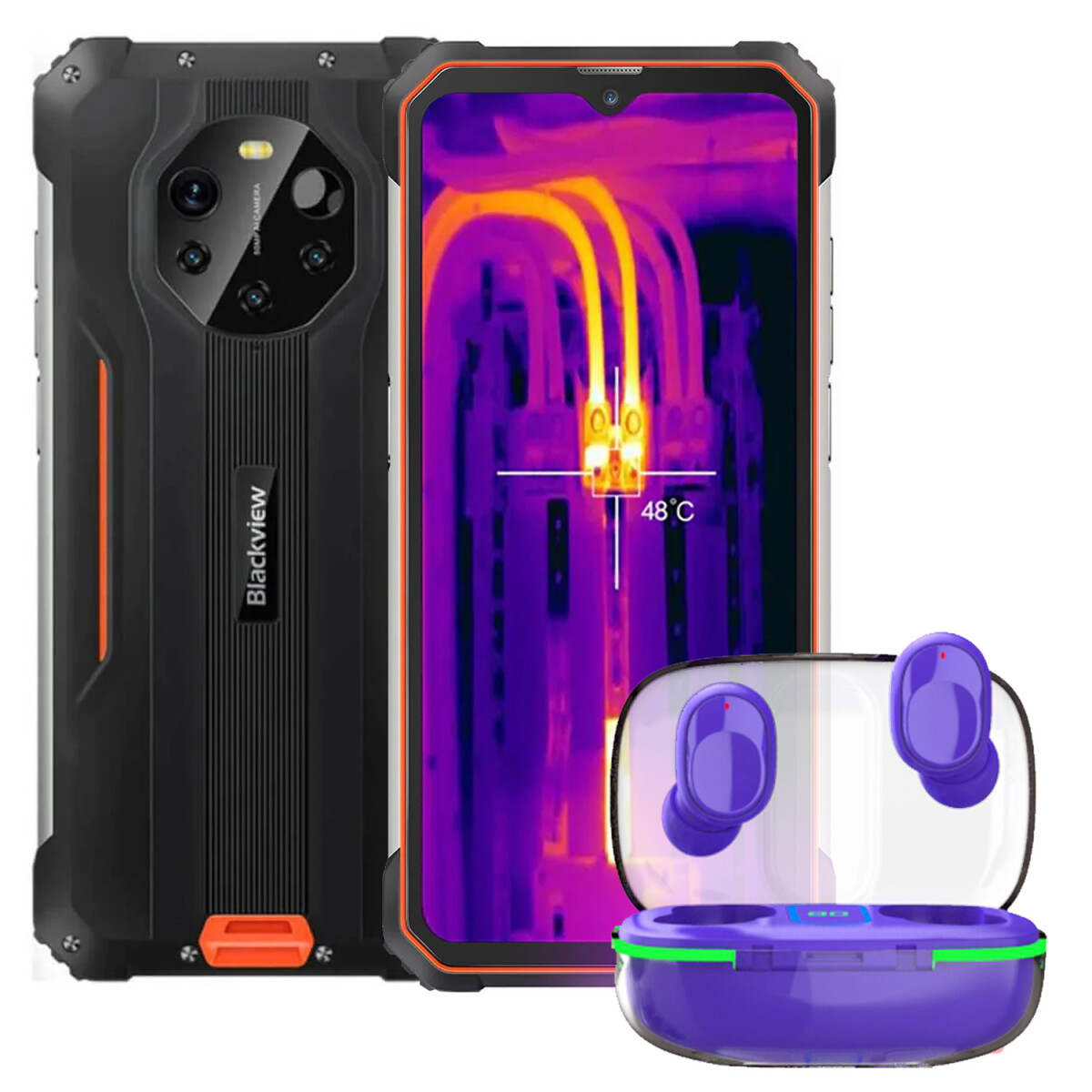 Blackview Bl8800 Pro 8/128 Gb/ 5g + Regalo - NARANJA 