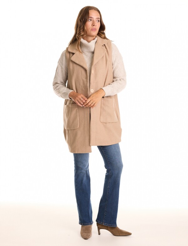 Chaleco Bolsillos BEIGE