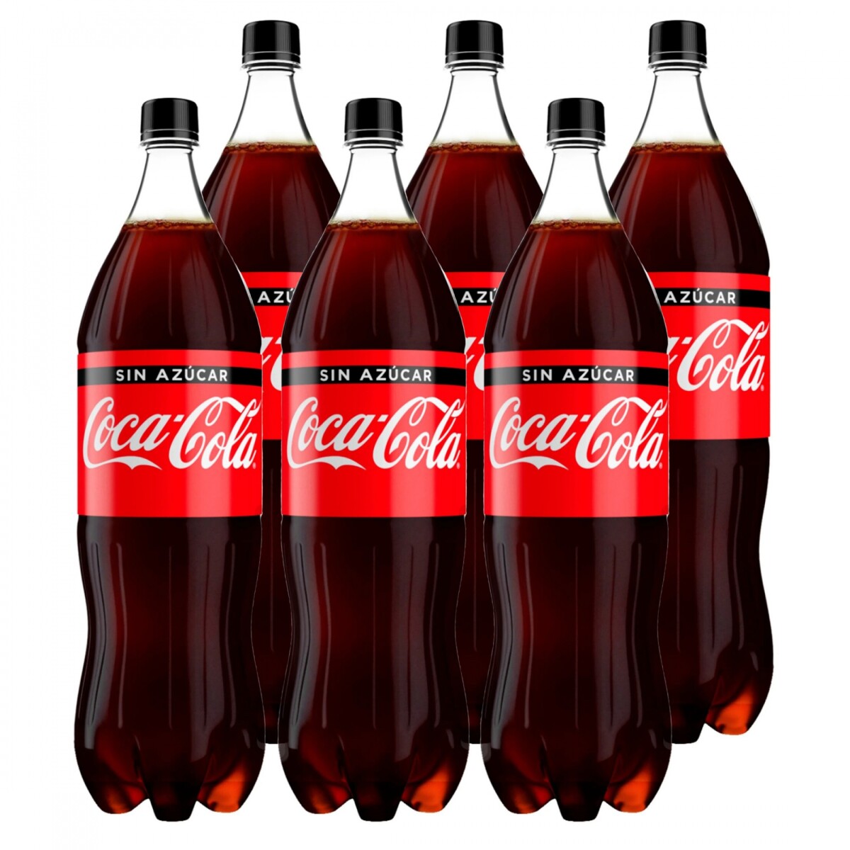 Pack X6 Refrescos Coca Cola sin Azúcar 1.5L 