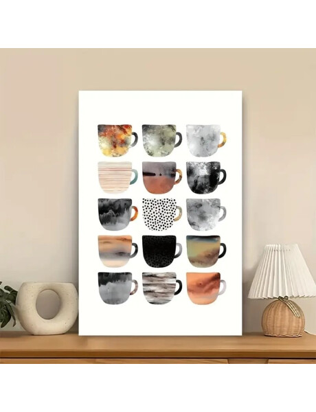 CUADRO CANVAS 40x50cm MARCO CAFÉ COLORES CUADRO CANVAS 40x50cm MARCO CAFÉ COLORES