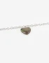 Cadena Corta con Dije Mood Collar Con Dije De Piedra - Plateado