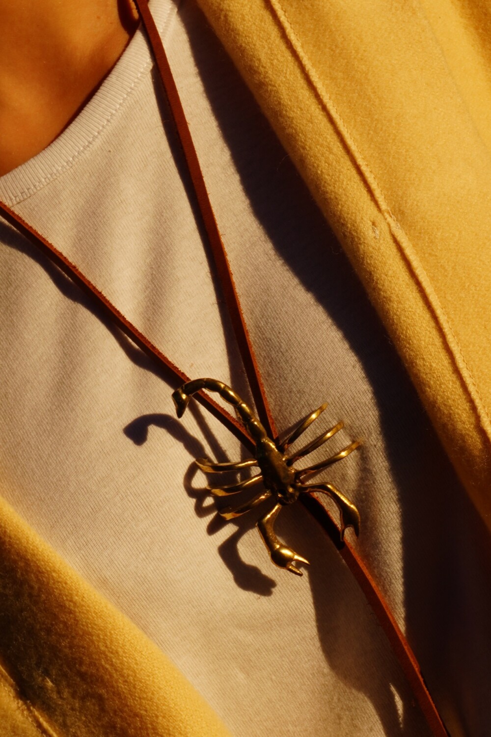 Scorpion Necklace Bronce