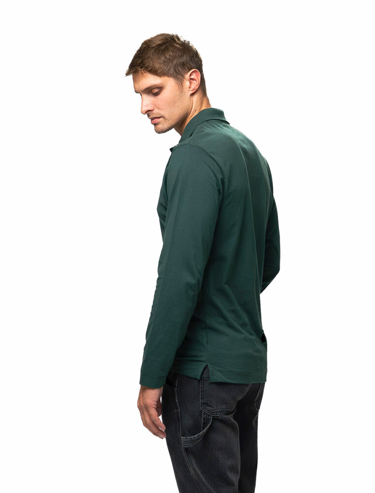 Remera Manga Larga Polo Bruselas Kaki