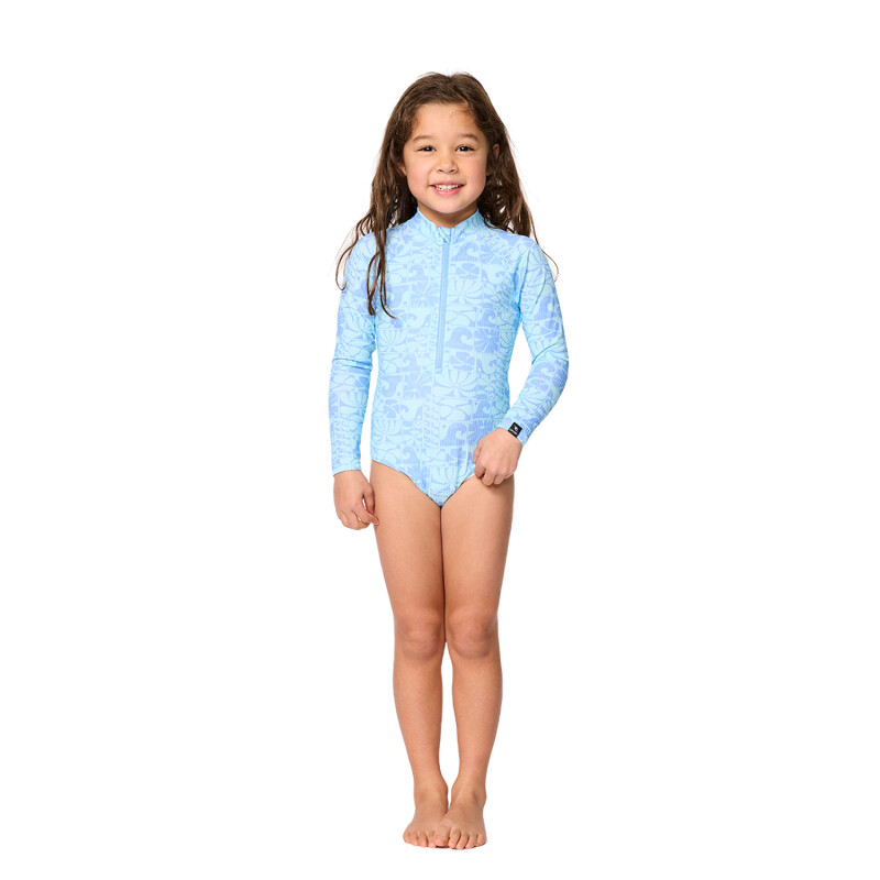 Lycra de niña Rip Curl Aots Oceanic - Celeste Lycra de niña Rip Curl Aots Oceanic - Celeste