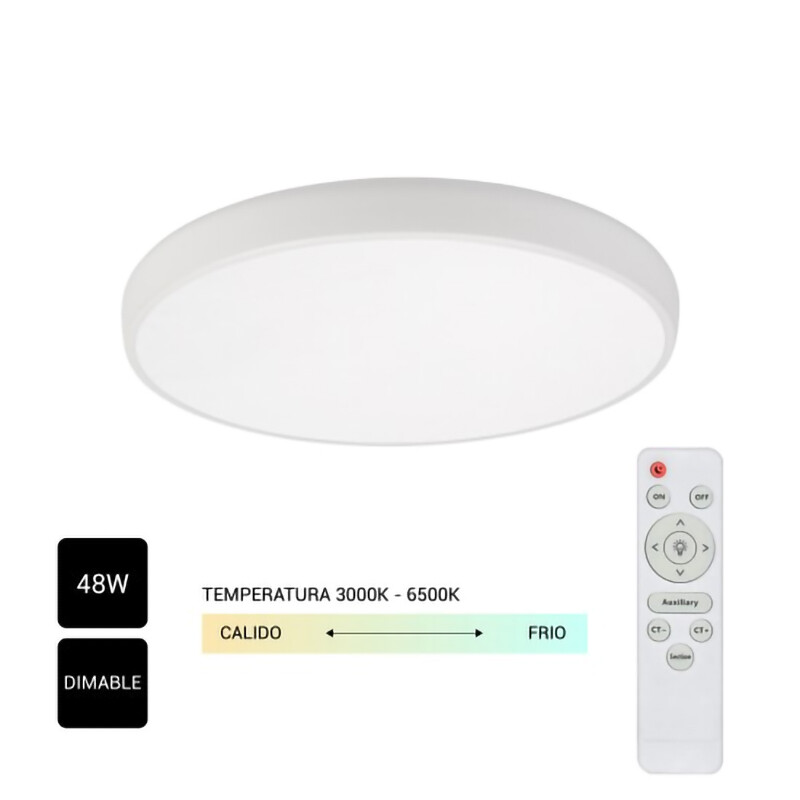 PLAFON LED MERLINA f60cm 48W Panel LED Merlina Blanco Ø60CM 48W