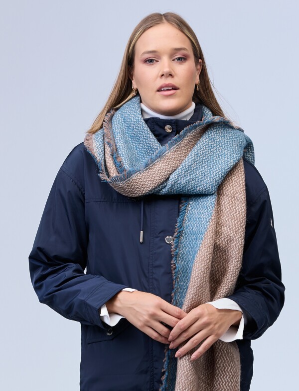 Bufandon Colorblock MULTI/AZUL