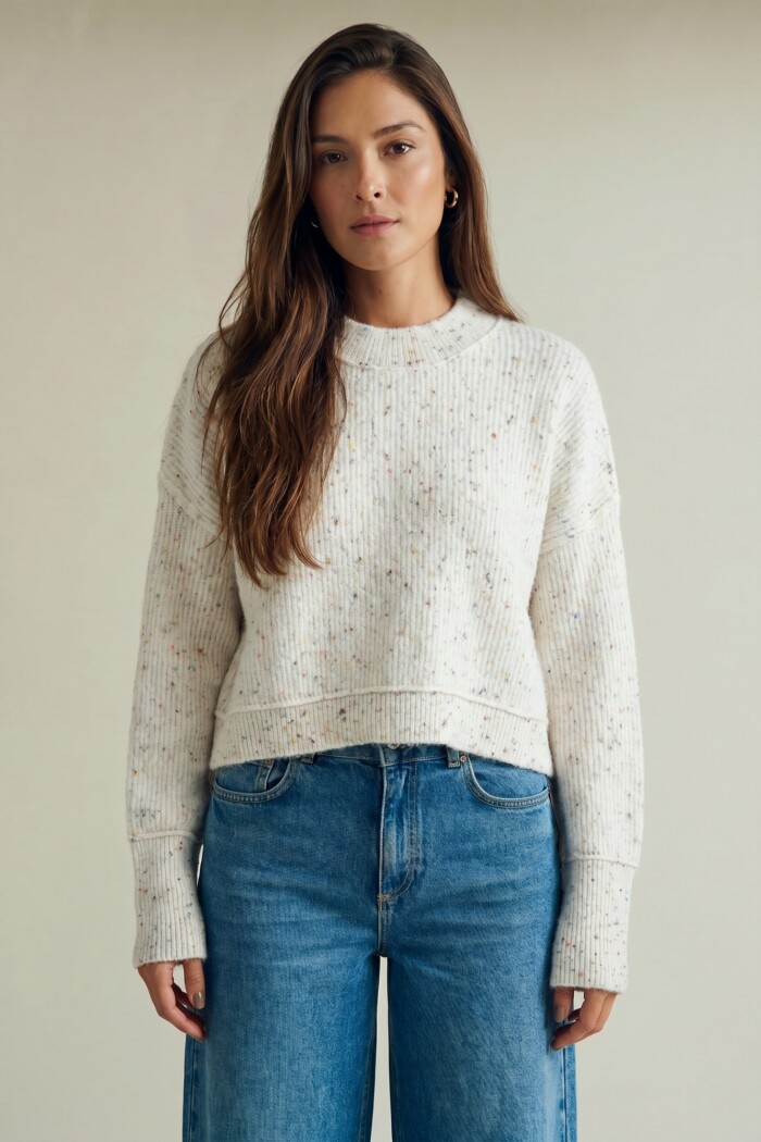 Sweater Buttonne Nacar