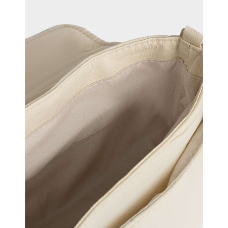 Bandolera Con Hebilla Frontal Blanco Crudo