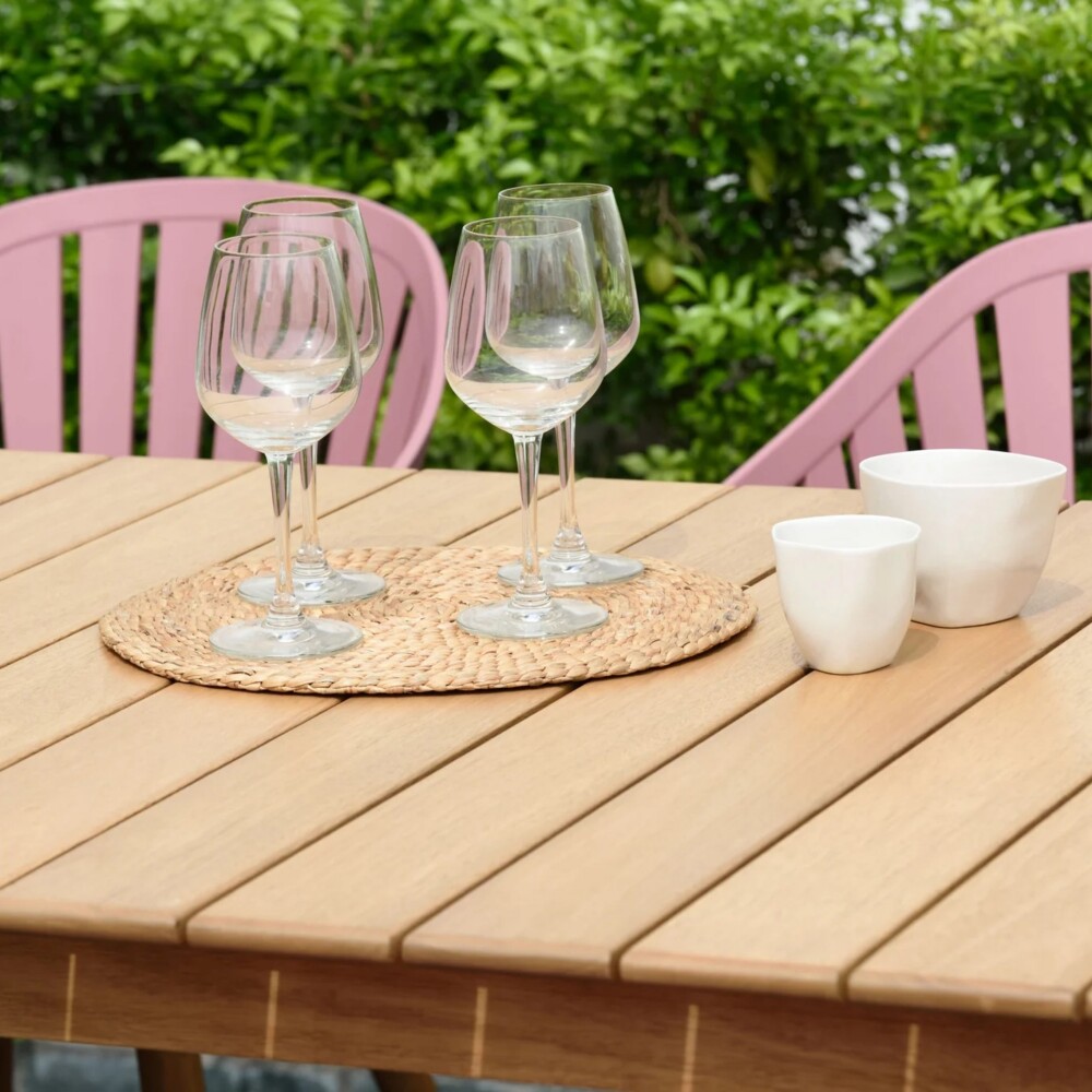 Juego de Jardin 6 sillas y Mesa - Nassau Rosa