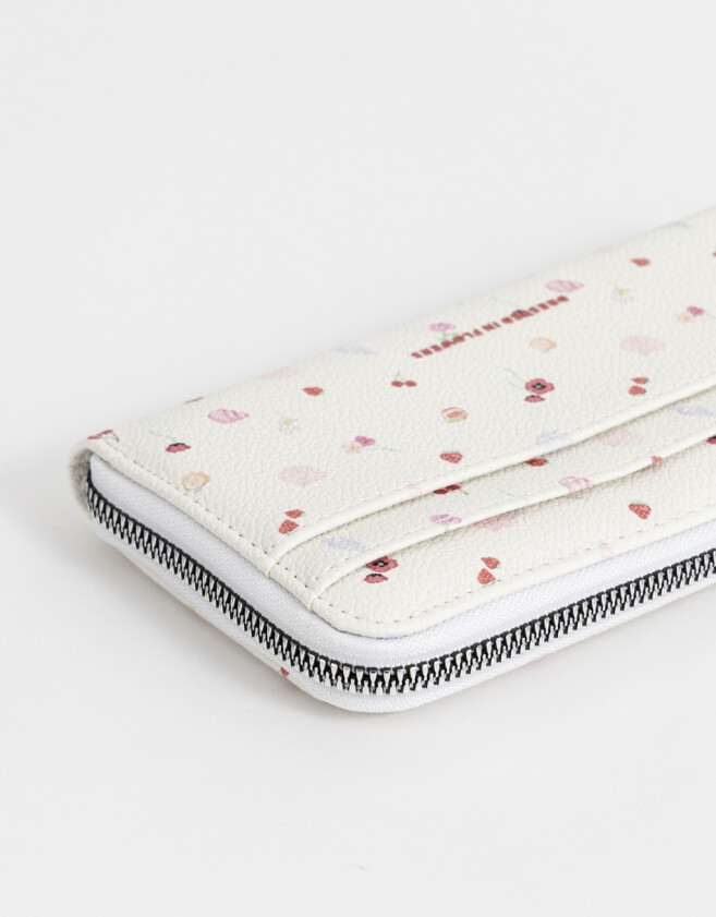 Ficheros Billetera Fichero Cuerina Flores - Estampado Flores