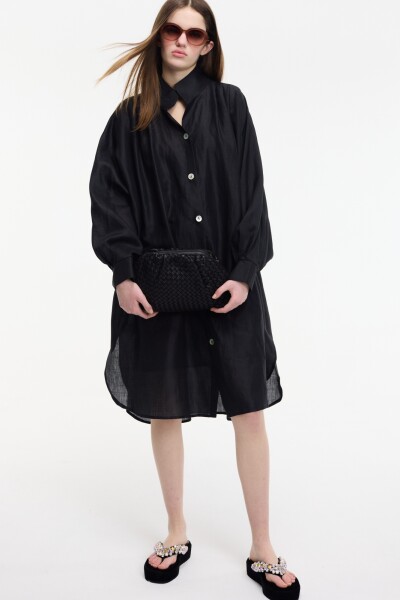 VESTIDO CAMISERO Negro