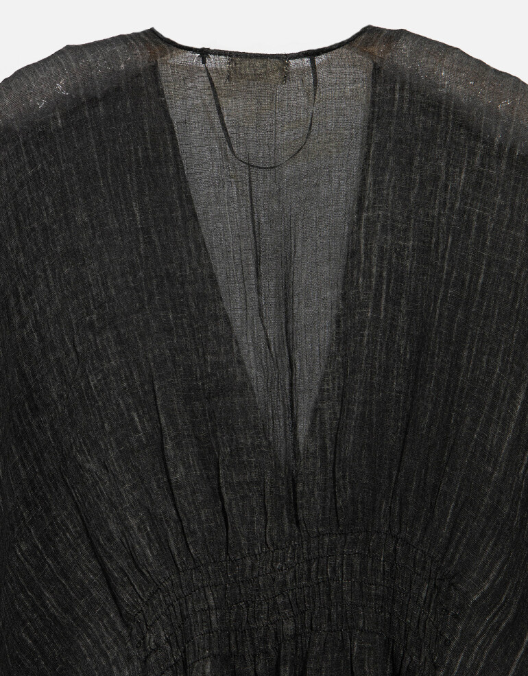 Kimonos Kimono Con Flecos - Negro