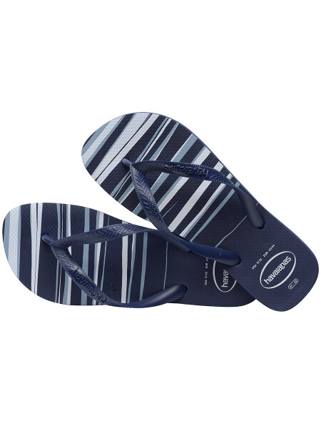 HAVAIANAS LINEAS AZULES 45-46 AZUL OSCURO