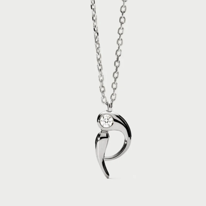 COLGANTE PDPAOLA P INITIAL SILVER Colgante Pdpaola P Initial Silver