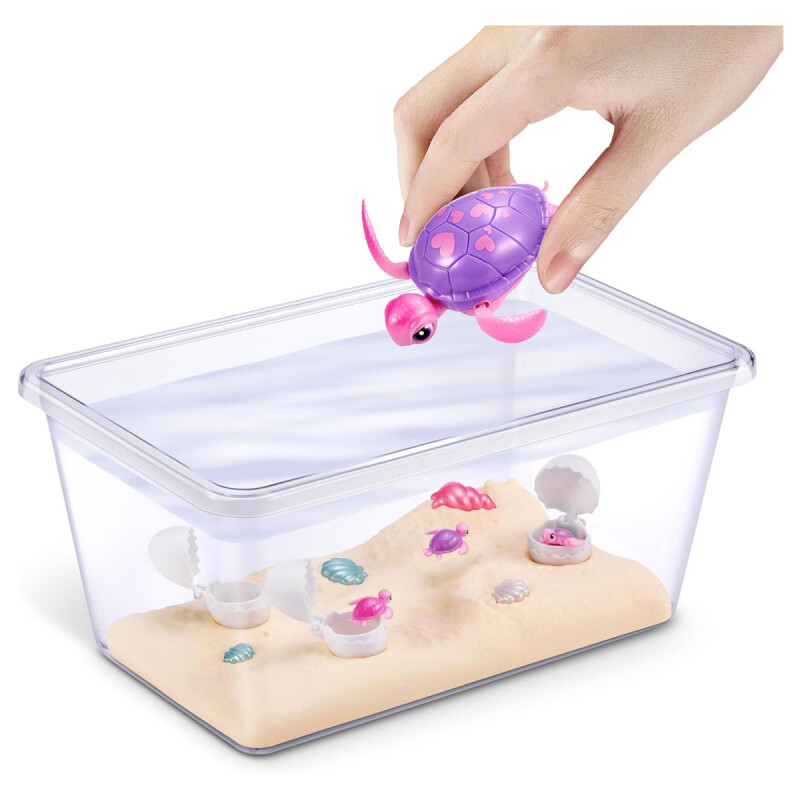 Pecera Mamá Tortuga Sorpresa con bebes Pets Alive Pecera Mamá Tortuga Sorpresa con bebes Pets Alive